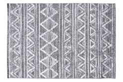 Hot Miliboo Alfombra bereber con relieve blanco y gris 160 × 230 cm ERGA