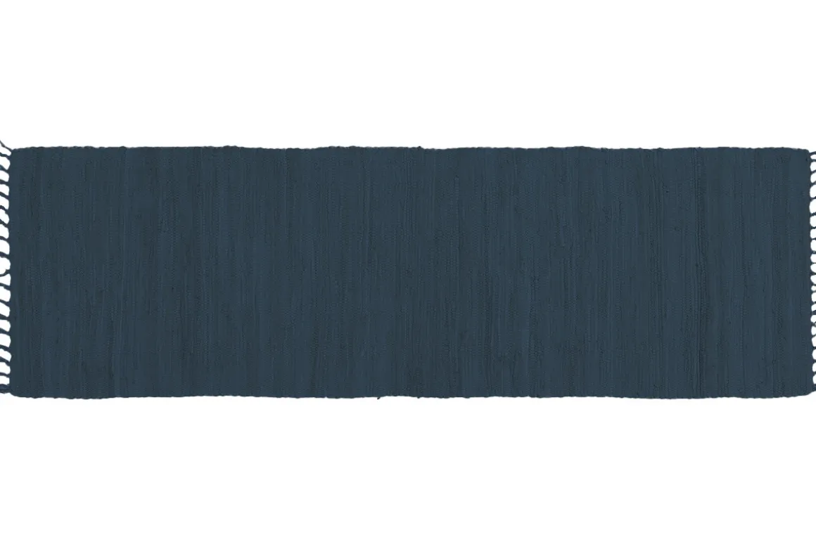 Flash Sale Miliboo Alfombra de pasillo azul oscuro 60 x 200 cm AUBAGNE