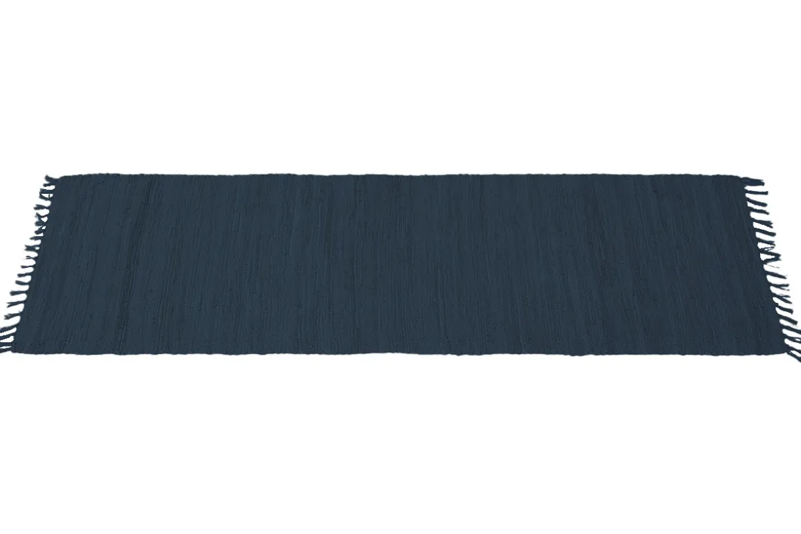 Flash Sale Miliboo Alfombra de pasillo azul oscuro 60 x 200 cm AUBAGNE