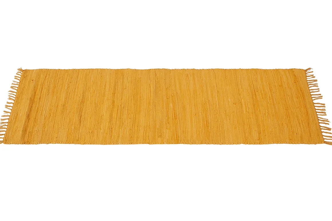 Sale Miliboo Alfombra de pasillo color amarillo comino 60 × 200 cm AUBAGNE
