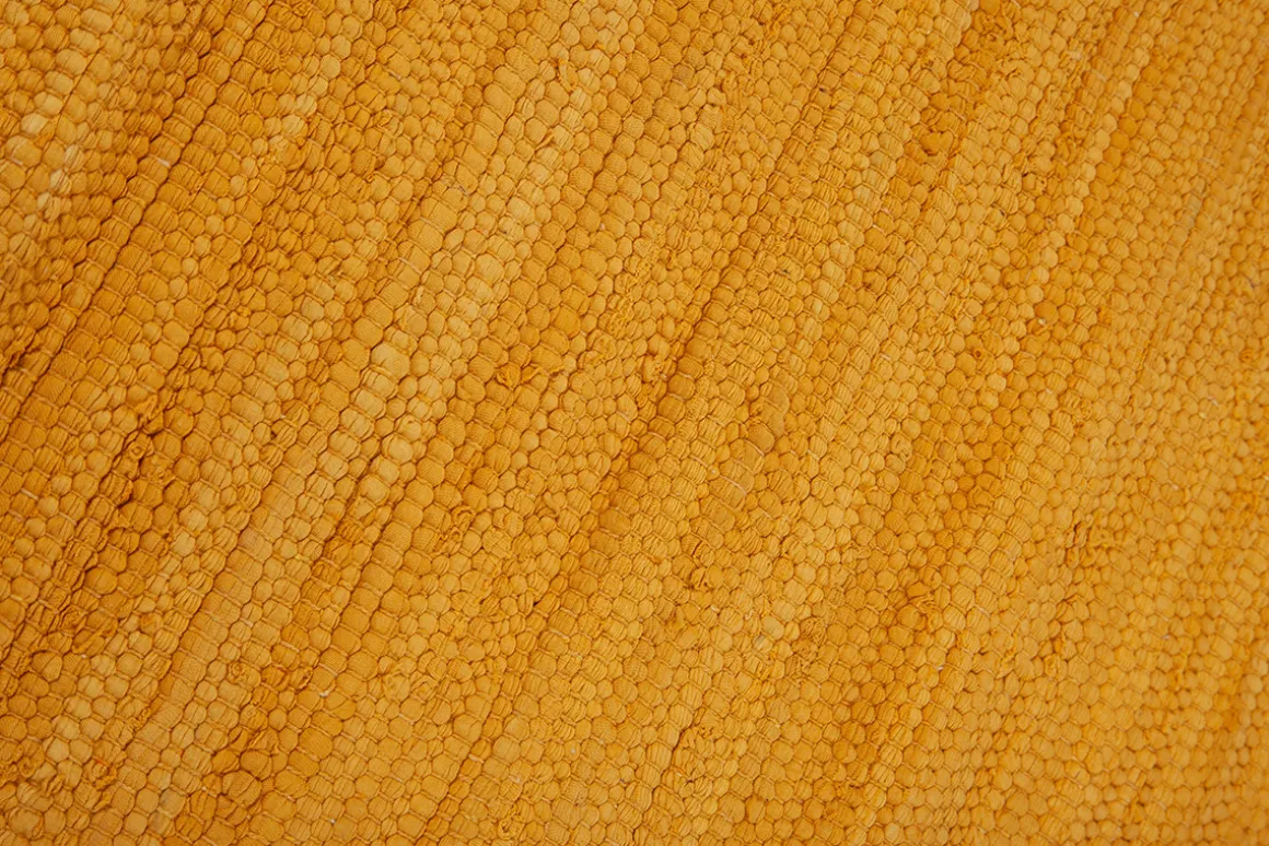 Sale Miliboo Alfombra de pasillo color amarillo comino 60 × 200 cm AUBAGNE