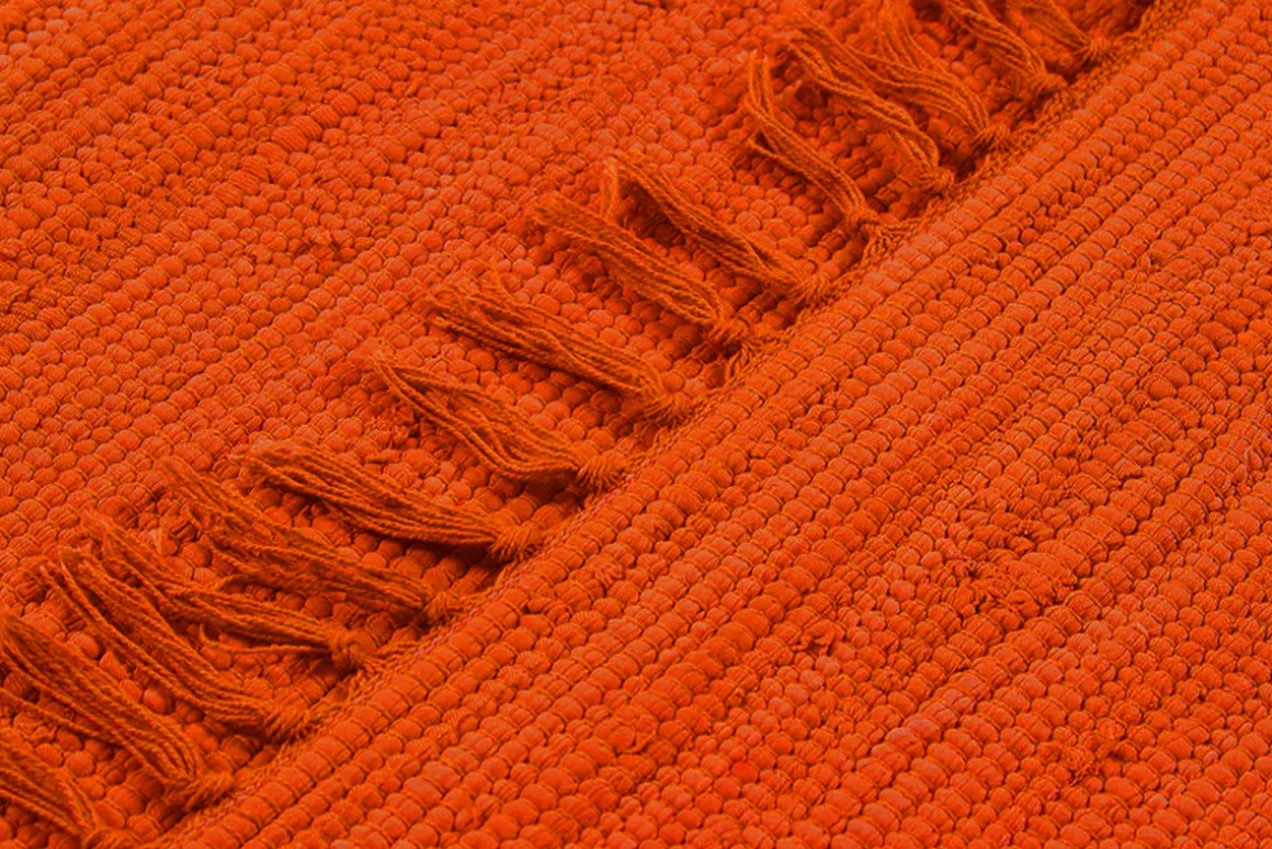 Sale Miliboo Alfombra de pasillo naranja 60 x 200 cm AUBAGNE