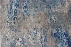 Shop Miliboo Alfombra rectangular con motivo abstracto azul 160 x 230 cm CAPS