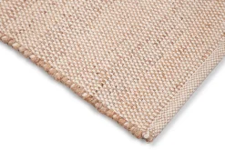New Miliboo Alfombra rectangular de yute y algodón beige 140 x 200 EFFIA
