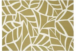 Sale Miliboo Alfombras interior exterior blanco crema y verde 160 x 230 cm GARANCE
