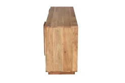 Cheap Miliboo Aparador 3 puertas de madera maciza grabada 160 cm ARK