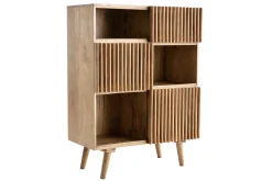 Discount Miliboo Aparador alto en mango con puertas correderas ALBA