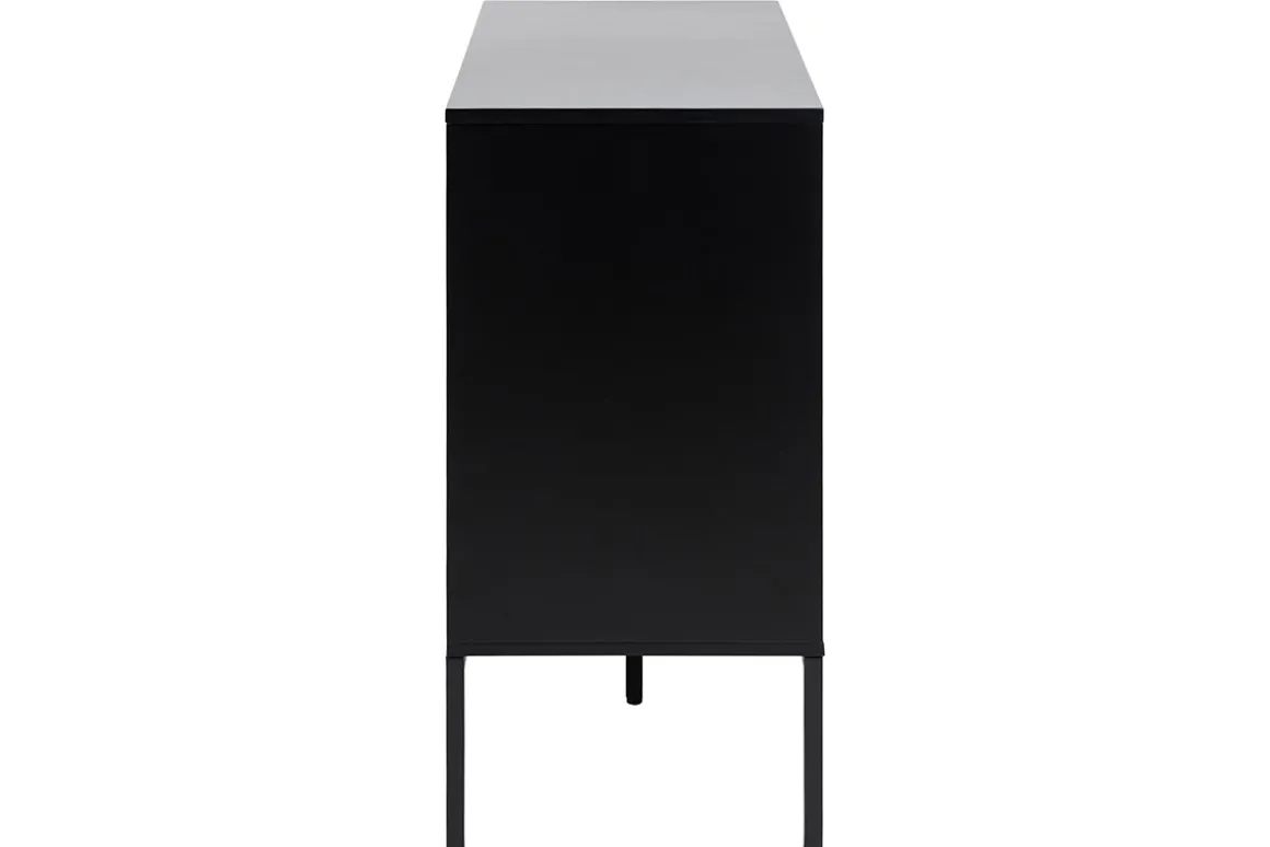 Cheap Miliboo Aparador bajo industrial metal y madera TRESCA