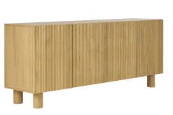 Online Miliboo Aparador de 4 puertas roble macizo claro 180 cm GOSHI