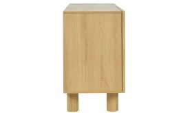 Online Miliboo Aparador de 4 puertas roble macizo claro 180 cm GOSHI