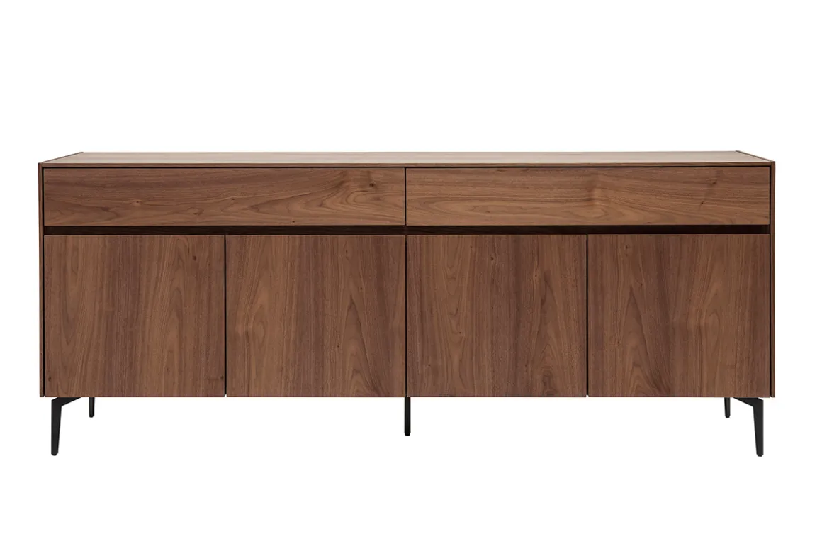 Online Miliboo Aparador de diseño de contrachapado de nogal 180 cm BLISS