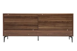 Online Miliboo Aparador de diseño de contrachapado de nogal 180 cm BLISS