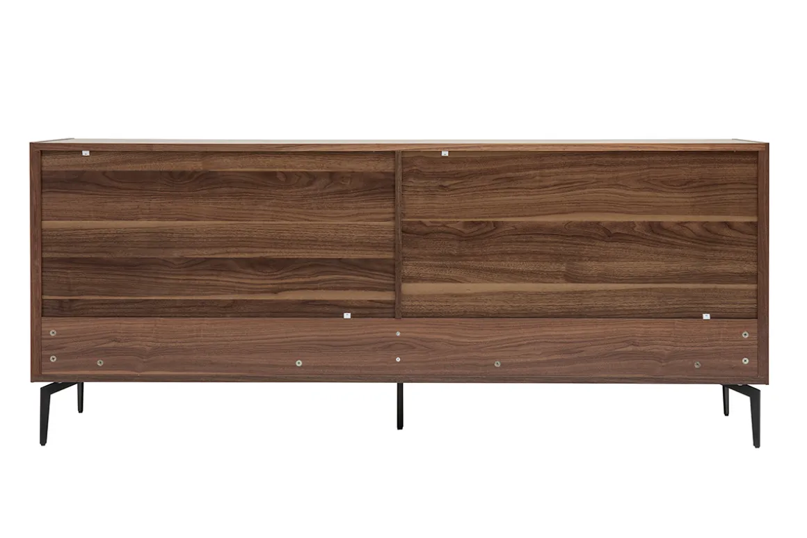 Online Miliboo Aparador de diseño de contrachapado de nogal 180 cm BLISS