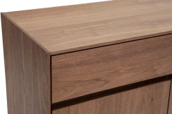 Online Miliboo Aparador de diseño de contrachapado de nogal 180 cm BLISS