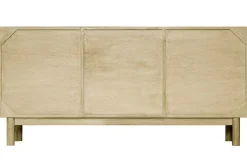 Flash Sale Miliboo Aparador de madera clara y caña de ratán 160 cm GALINA
