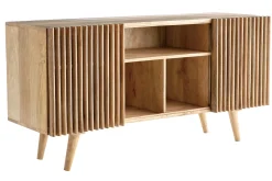 Discount Miliboo Aparador en mango con puertas correderas ALBA