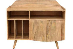 Sale Miliboo Aparador mueble de almacenaje vinilos en mango macizo MATAHARI