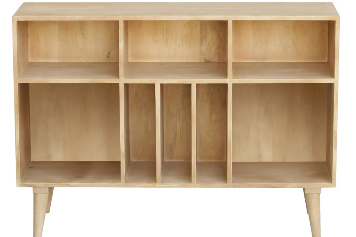 Hot Miliboo aparador mueble de almacenaje de botellas o vinilos en mango macizo ISIDRO