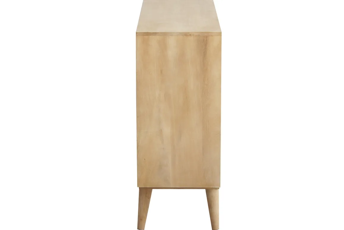 Hot Miliboo aparador mueble de almacenaje de botellas o vinilos en mango macizo ISIDRO