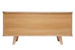 Flash Sale Miliboo Aparador nórdico de fresno con puertas y cajones 160 cm FIFTIES
