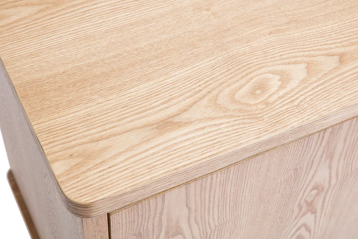 Flash Sale Miliboo Aparador nórdico de fresno con puertas y cajones 160 cm FIFTIES