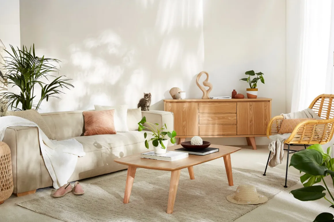 Flash Sale Miliboo Aparador nórdico de fresno con puertas y cajones 160 cm FIFTIES