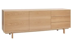 Clearance Miliboo Aparador nórdico de madera clara 195 cm SID