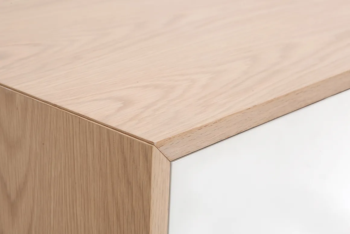 Best Sale Miliboo Aparador nórdico madera y blanco 195cm SID