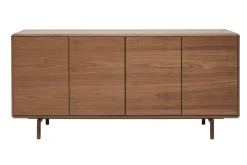 Store Miliboo Aparador vintage con 4 puertas de madera oscura 160 cm SUVA