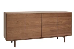Store Miliboo Aparador vintage con 4 puertas de madera oscura 160 cm SUVA