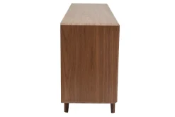 Store Miliboo Aparador vintage con 4 puertas de madera oscura 160 cm SUVA