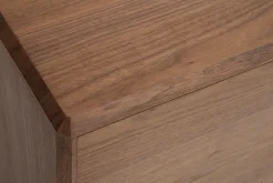 Store Miliboo Aparador vintage con 4 puertas de madera oscura 160 cm SUVA