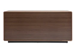 Cheap Miliboo Aparador vintage con acabado de nogal 160 cm JAKO