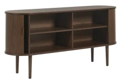 Best Sale Miliboo Aparador vintage de madera oscura con 2 puertas correderas 160 cm EPIC