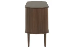 Best Sale Miliboo Aparador vintage de madera oscura con 2 puertas correderas 160 cm EPIC