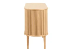 Best Sale Miliboo Aparador vintage de madera clara de roble con 2 puertas correderas 138 cm EPIC