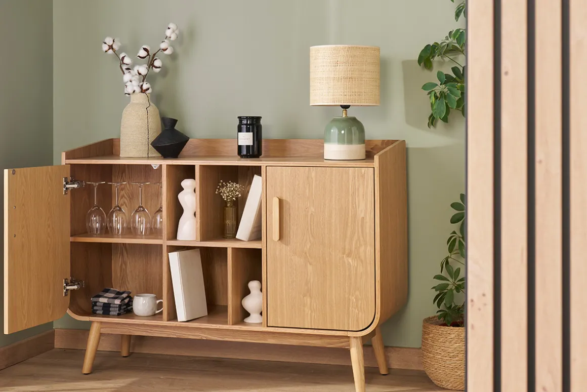 Hot Miliboo Aparador vintage madera fresno HALLEN
