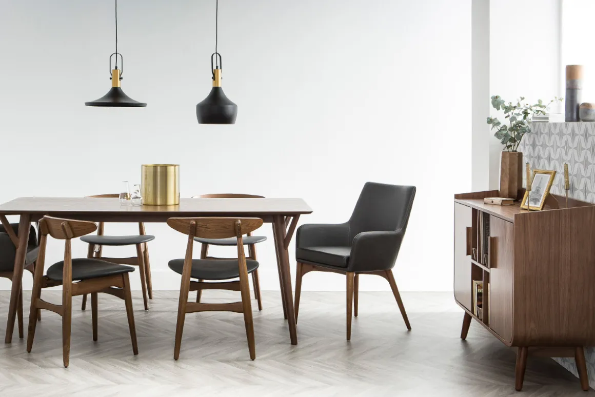 Online Miliboo Aparador vintage madera nogal HALLEN