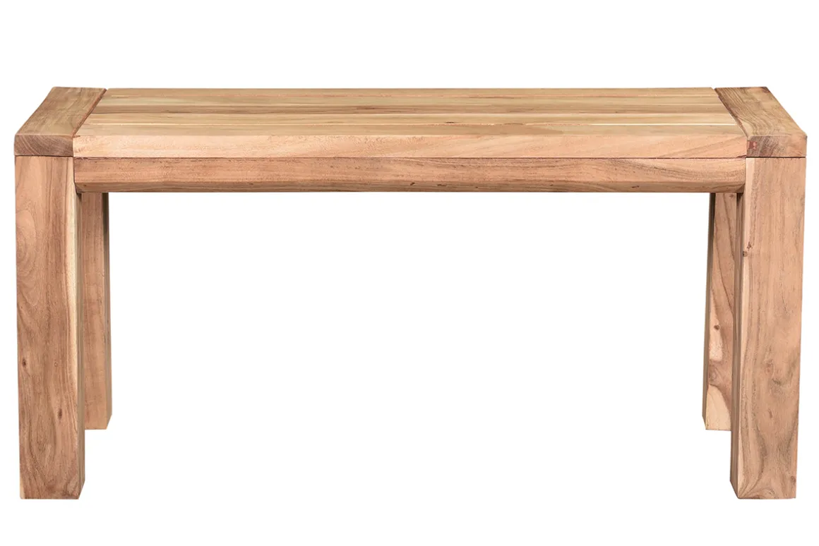 Fashion Miliboo Banco de madera de acacia maciza 95 cm BALTO