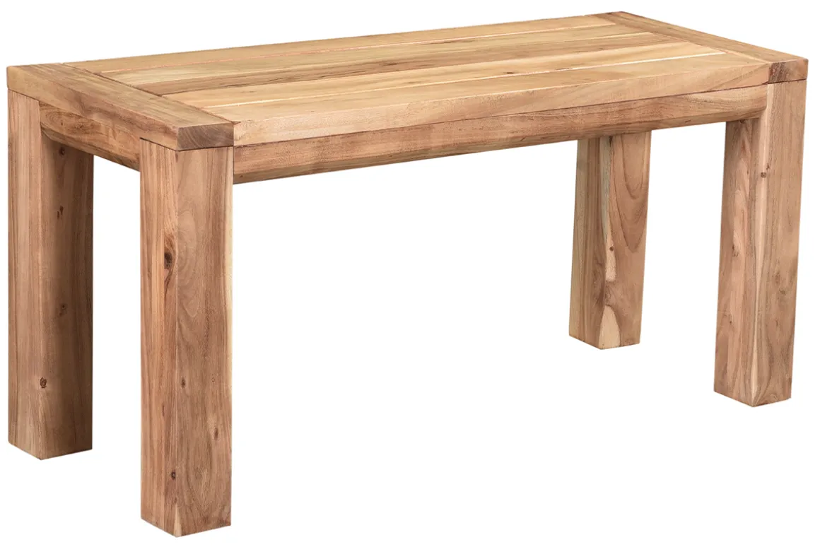 Fashion Miliboo Banco de madera de acacia maciza 95 cm BALTO