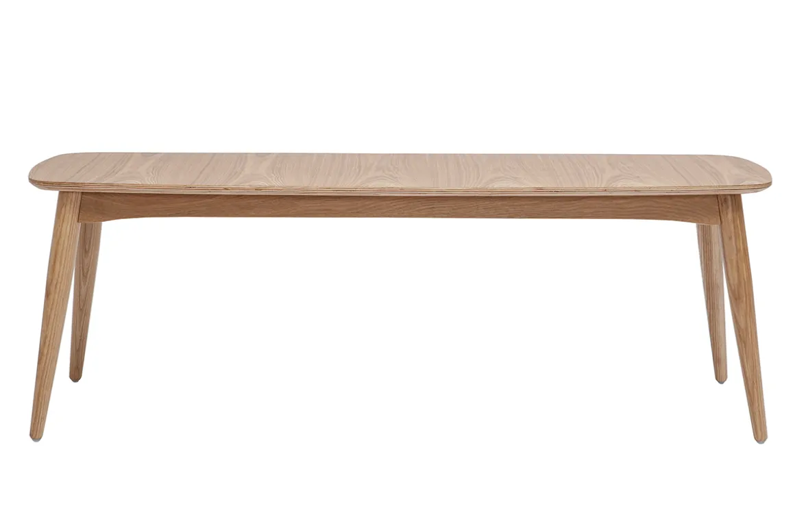 Best Sale Miliboo Banco estilo nórdico de fresno 130 cm de anchura NORDECO
