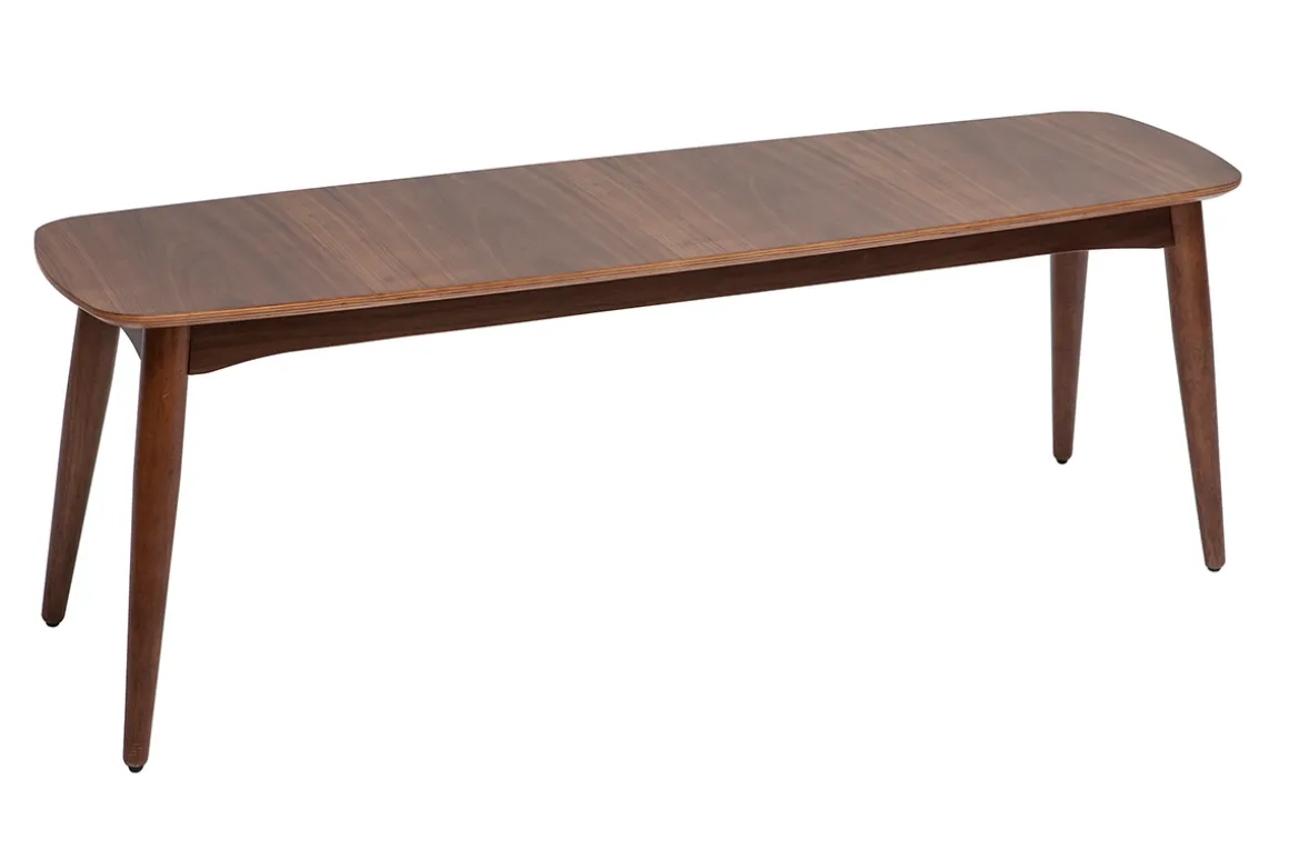 New Miliboo Banco vintage de nogal de 130 cm de altura NORDECO
