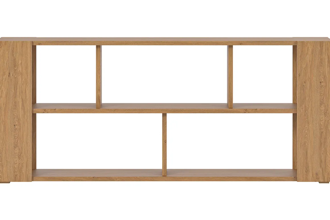 Store Miliboo Biblioteca baja roble L168 cm MUSSO
