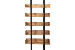 Sale Miliboo Biblioteca industrial acacia y metal negro L90 cm TAO