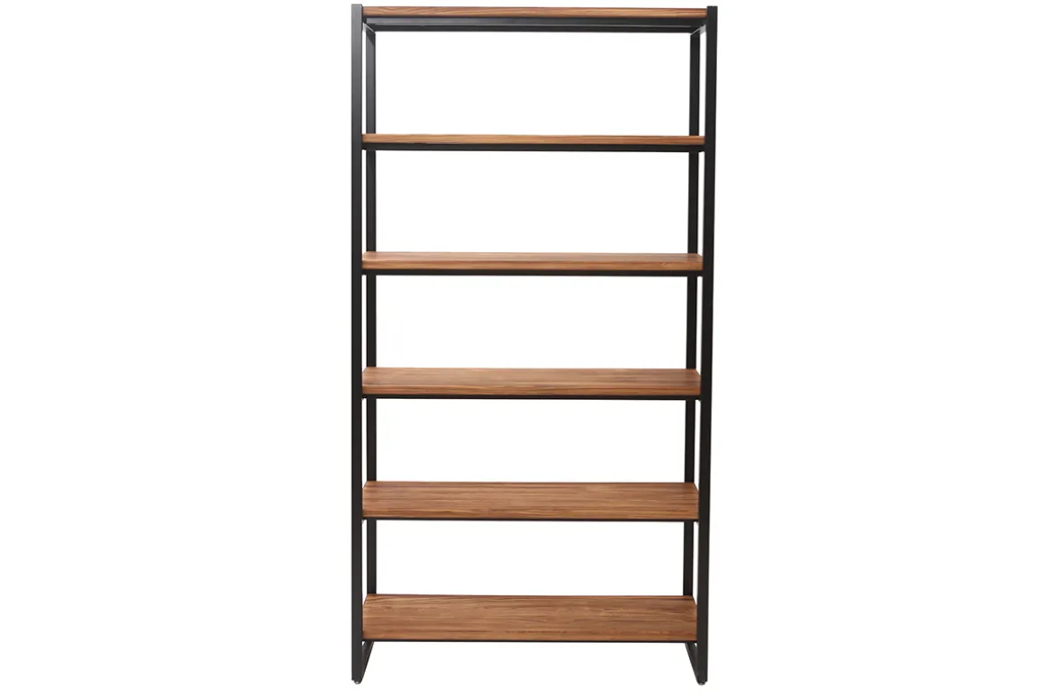 Sale Miliboo Biblioteca industrial metal y madera ARISTOTE