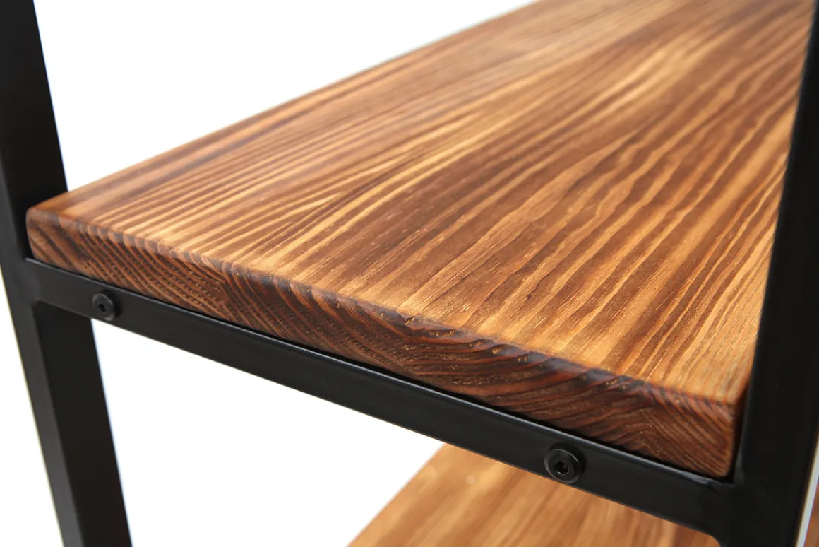 Sale Miliboo Biblioteca industrial metal y madera ARISTOTE