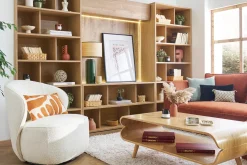 Cheap Miliboo Biblioteca madera clara EPURE