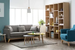Best Sale Miliboo Biblioteca moderna en madera blanca RYTHM