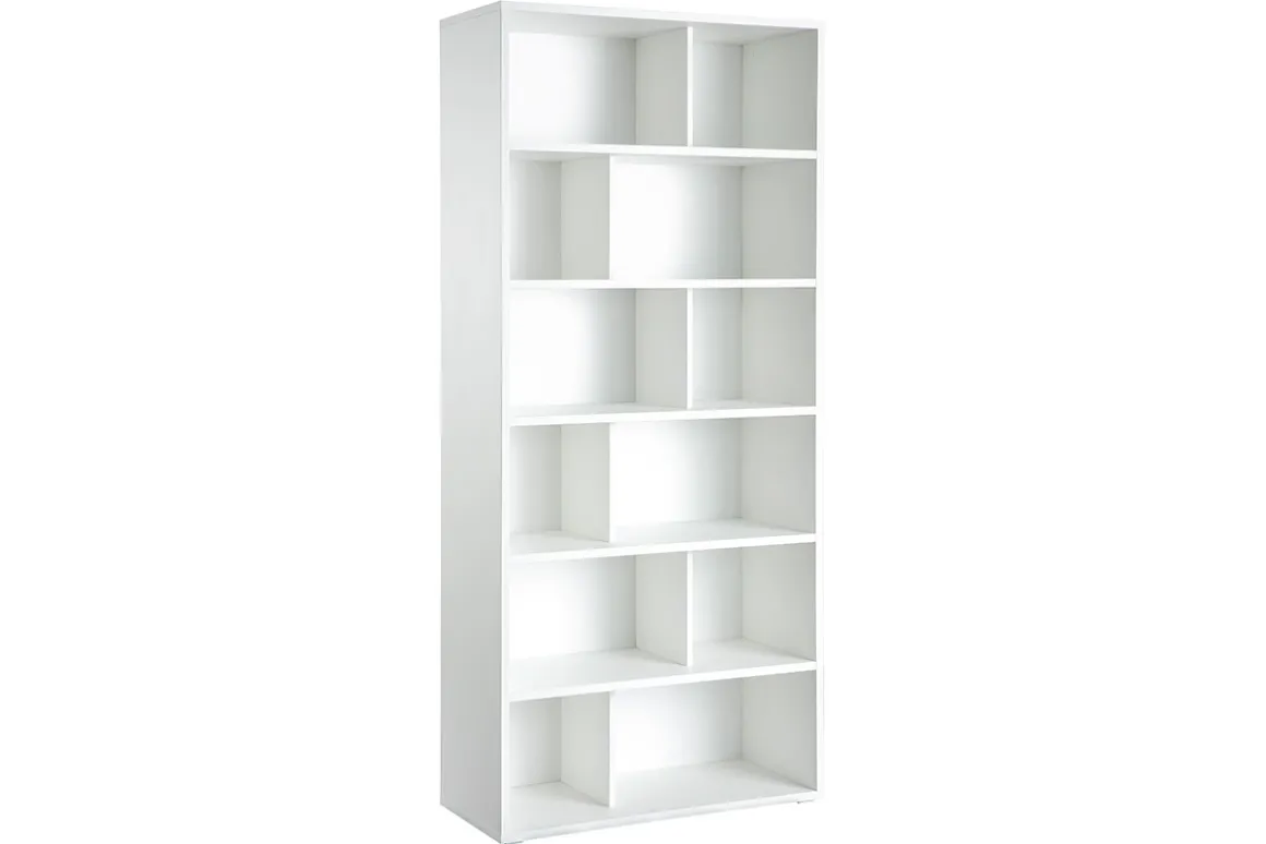 Fashion Miliboo Biblioteca moderna en madera blanca EPURE