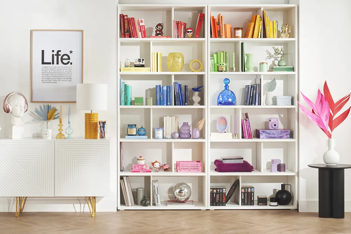Fashion Miliboo Biblioteca moderna en madera blanca EPURE